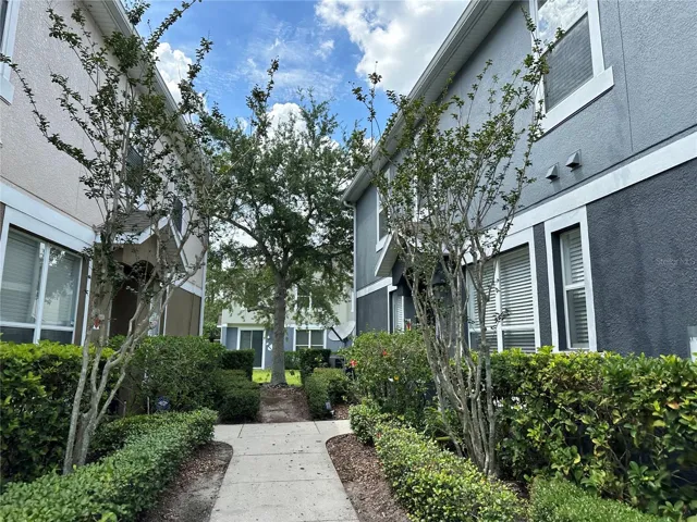 Walk way to front door