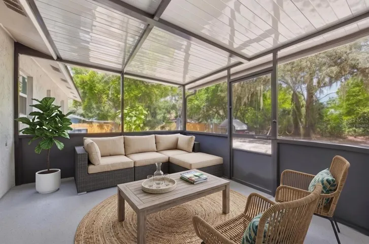 Covered Screen-in Patio-virtually staged