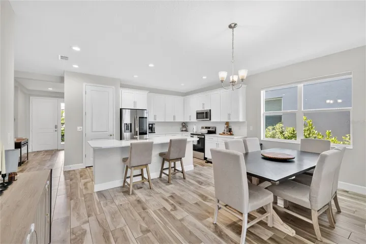 Kitchen and Dining Room Area
