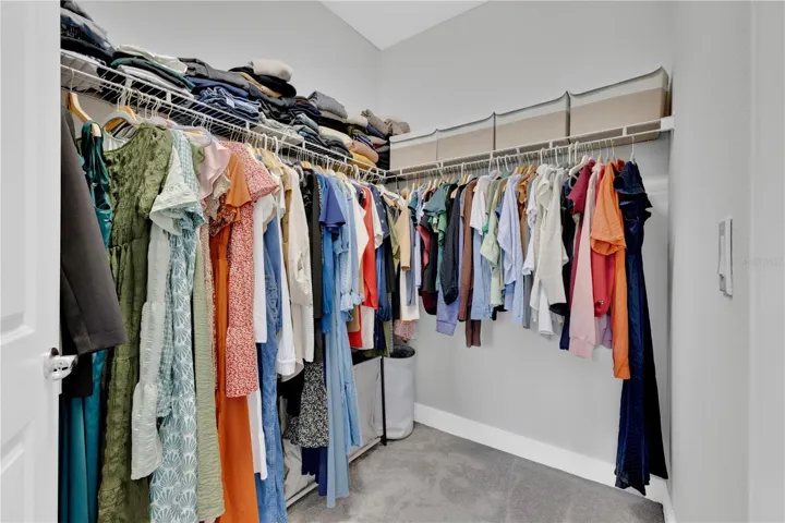 One Primary Closet of two