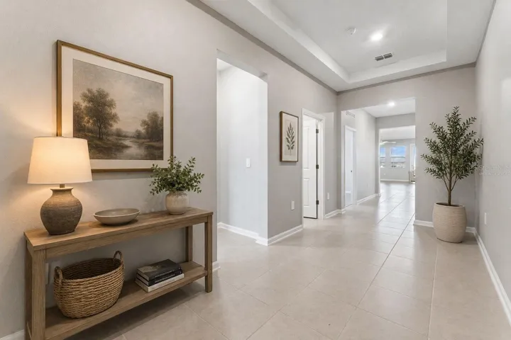 Spacious Foyer - Virtually Staged