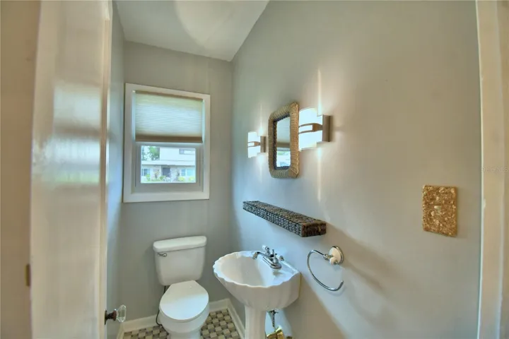 half bath in hall
