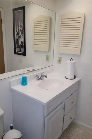 New quartz counter and vanity