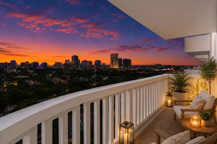 Virtually Staged Balcony