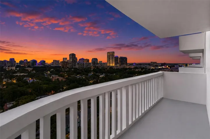 Twilight Balcony Virtually Staged