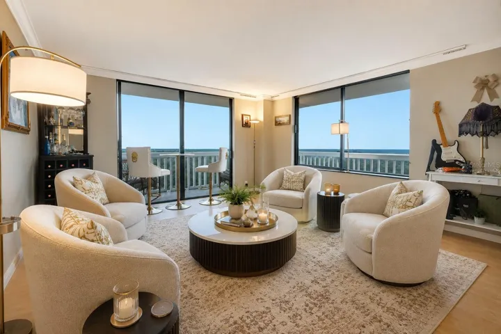 Virtually Staged Living Room
