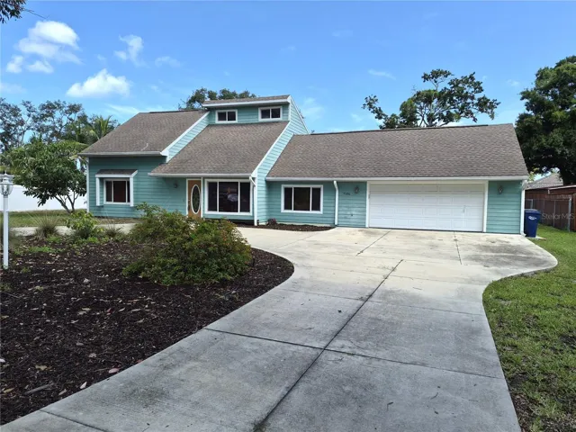 Front of house with Oversized 2 car garage