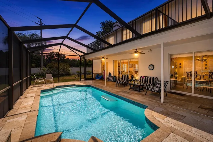 Evening Pool Side Ambiance