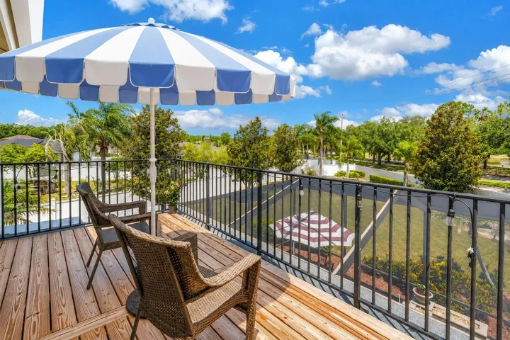 Primary Suite Balcony with Pool View