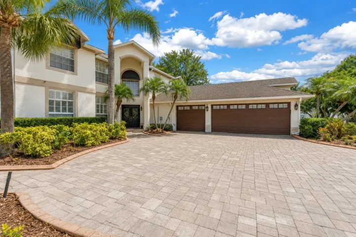 Front of House & 3-car Garage