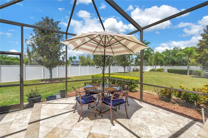 Pool Side Dining Area