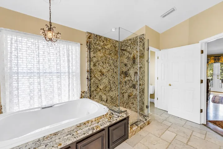 Primary Bathroom with Soaking Tub & Walk-in Shower