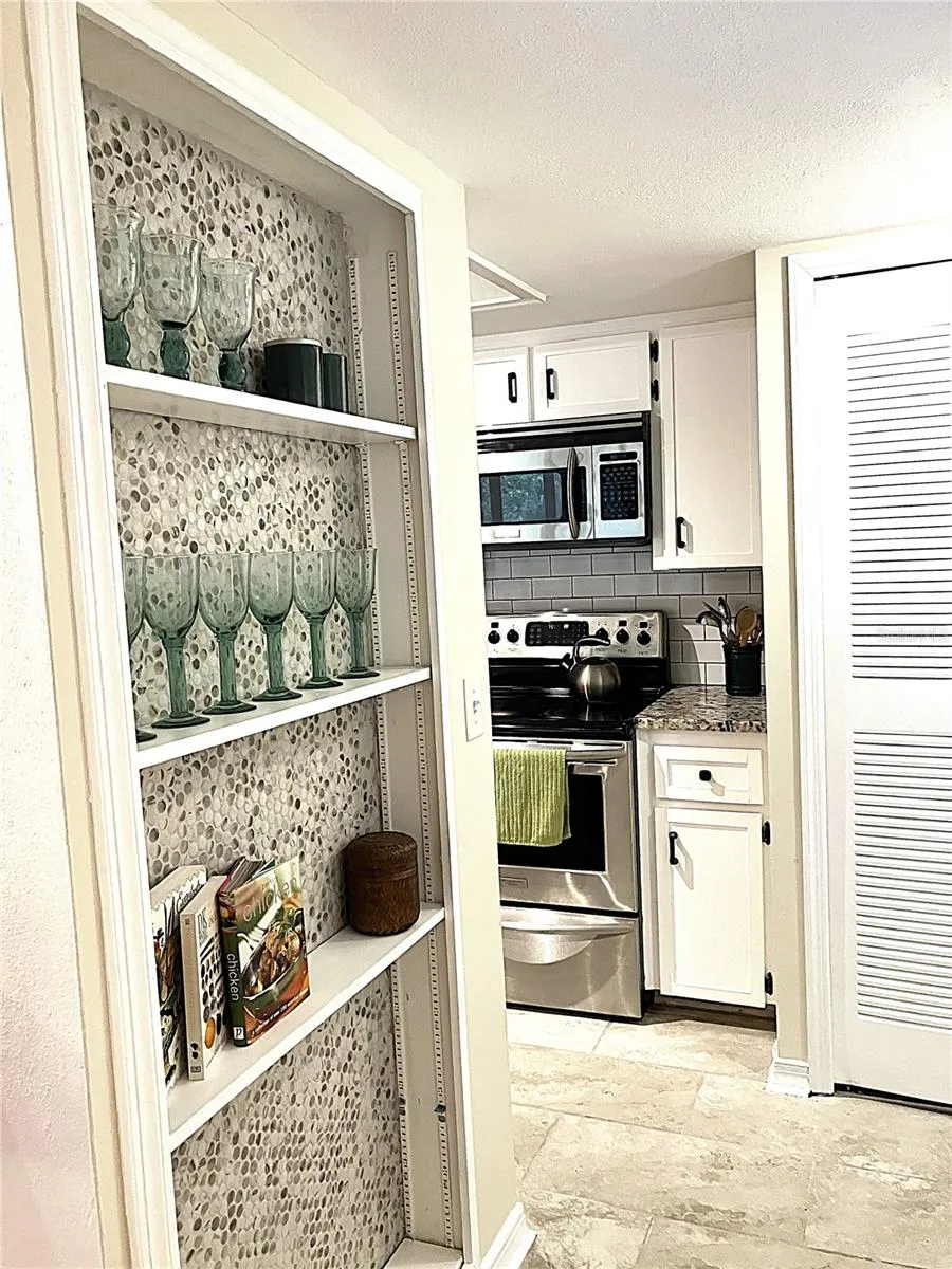 Shelf in Flex Space Near Kitchen