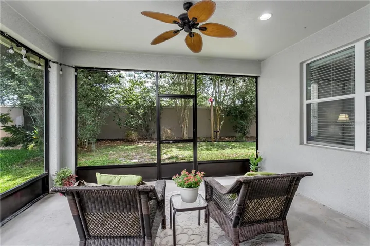 Screened in Lanai all under roof.