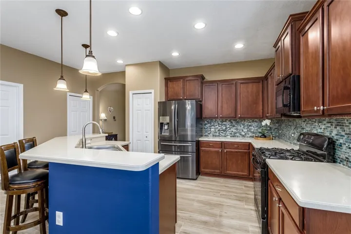 Kitchen with island