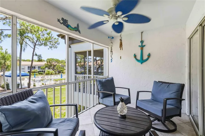 Screened Lanai overlooking Pool