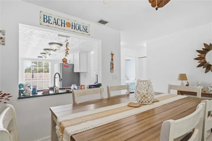 Dining Room with pass through into kitchen