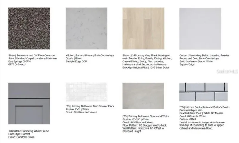 5169 Firestone Alley design selections! This home is currently under construction and selections are subject to change