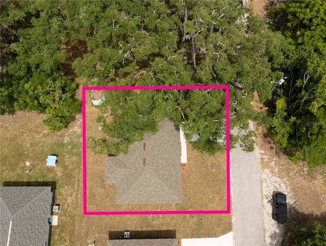 Aerial view of home