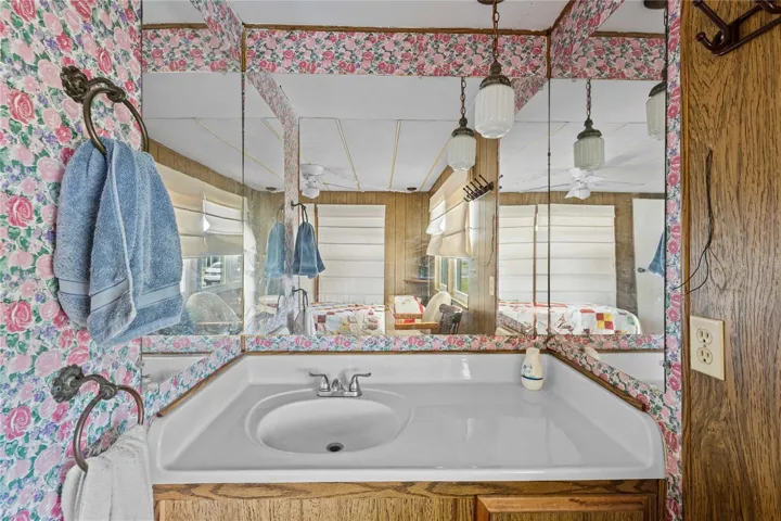 Bathroom two has step-in shower.
