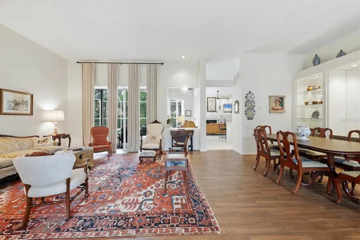 Living room, dining room