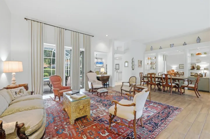 Living room, dining room
