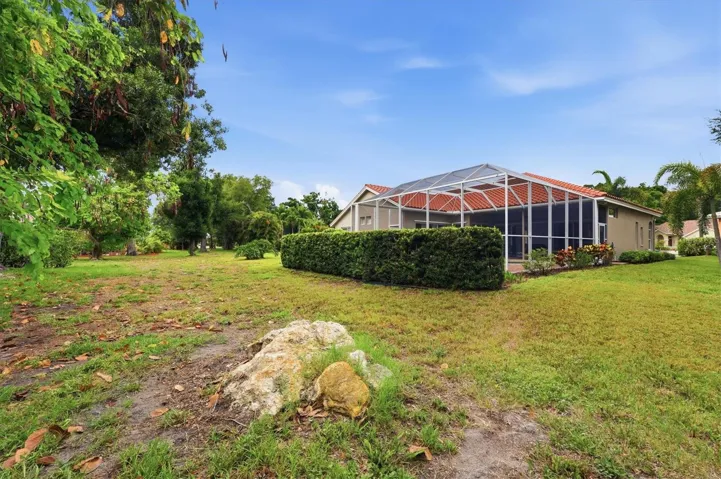 Yard, rear exterior