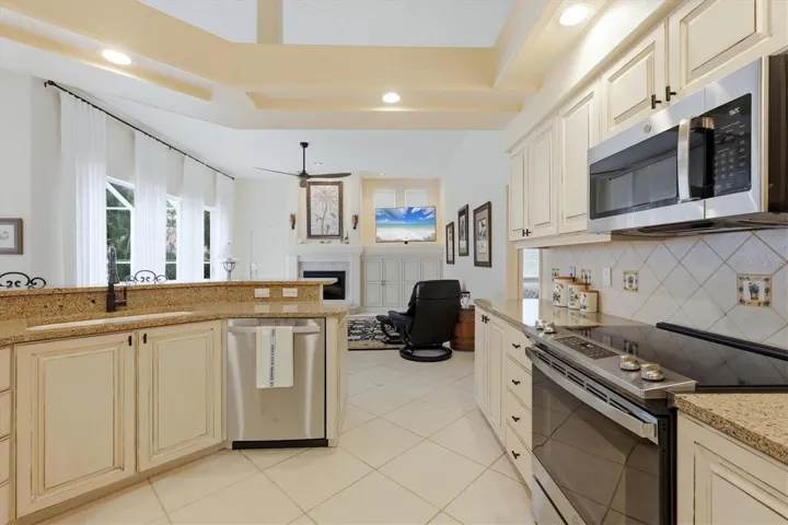Kitchen, family room