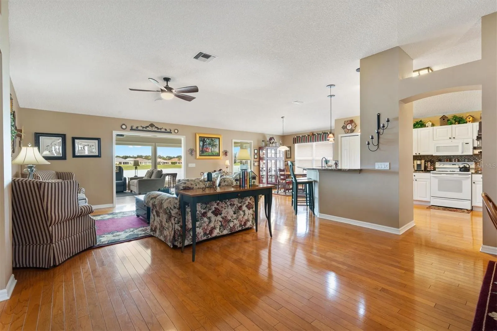 Combined Living and Dining Areas