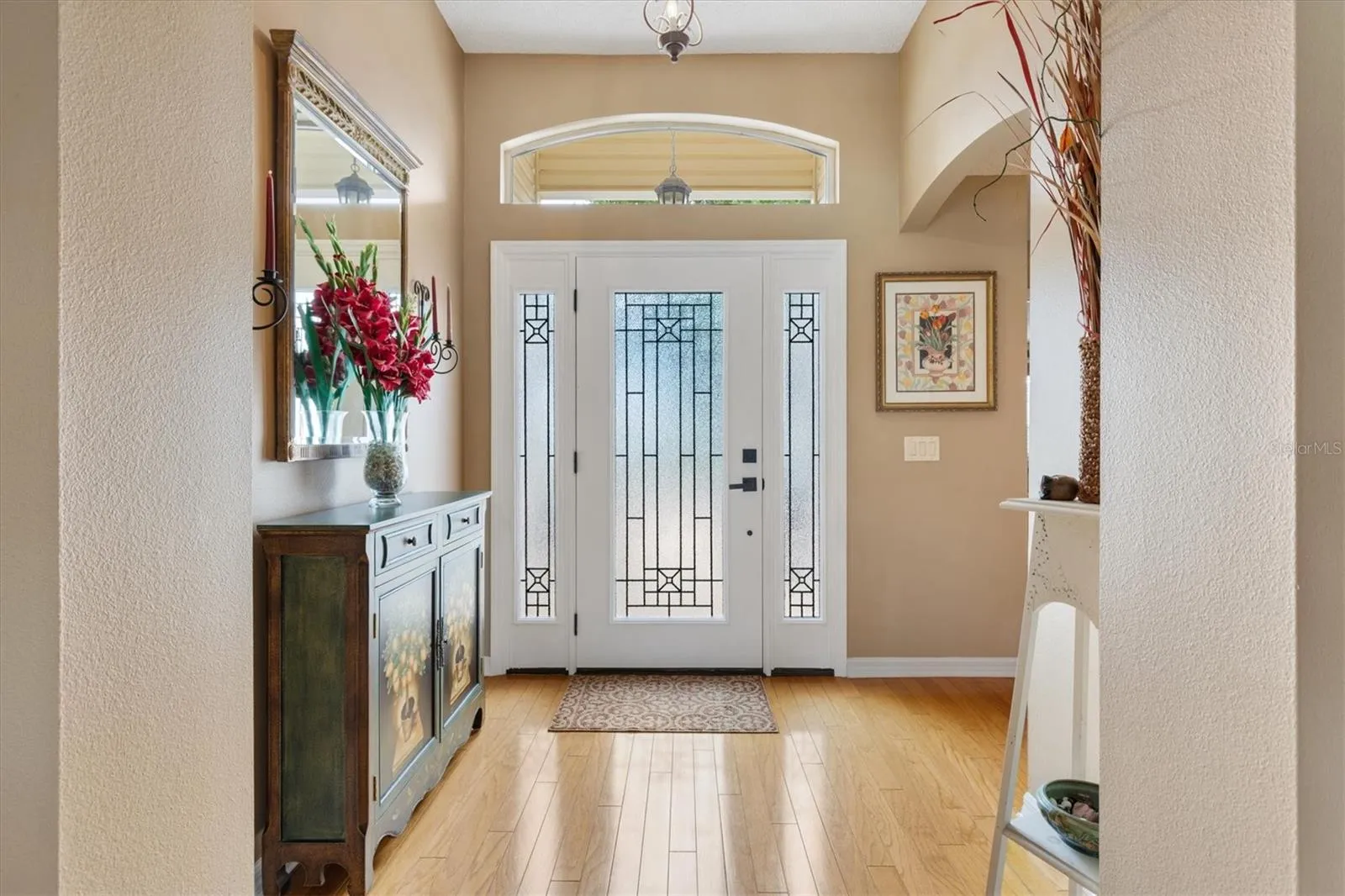 Elegant Front Door and Foyer