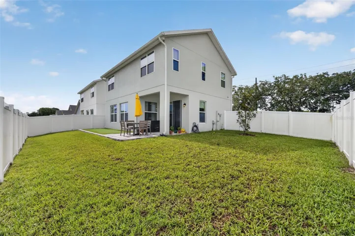 Large backyard