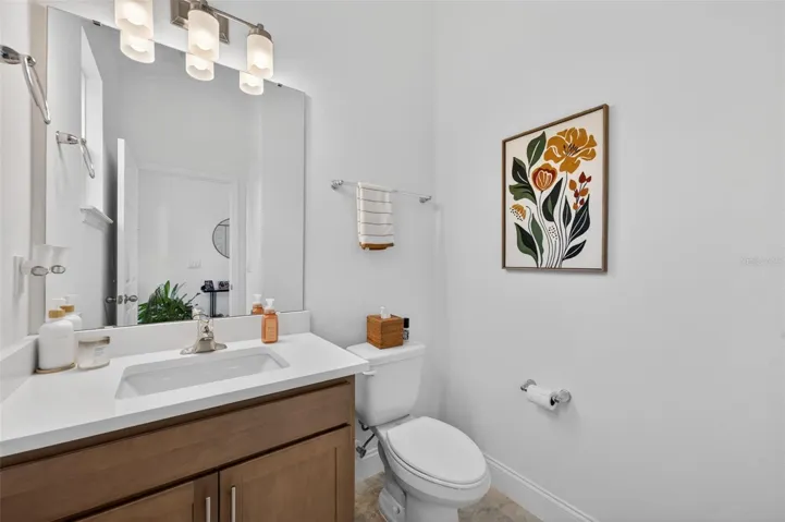 Downstairs half bath