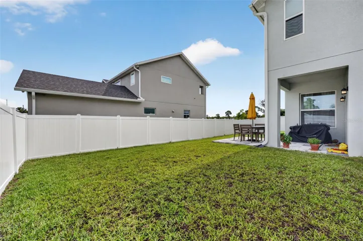 Large backyard