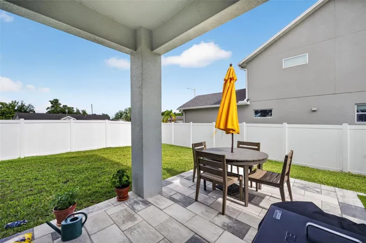 Back covered patio