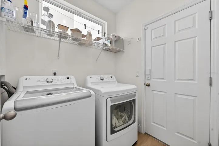 Downstairs interior laundry