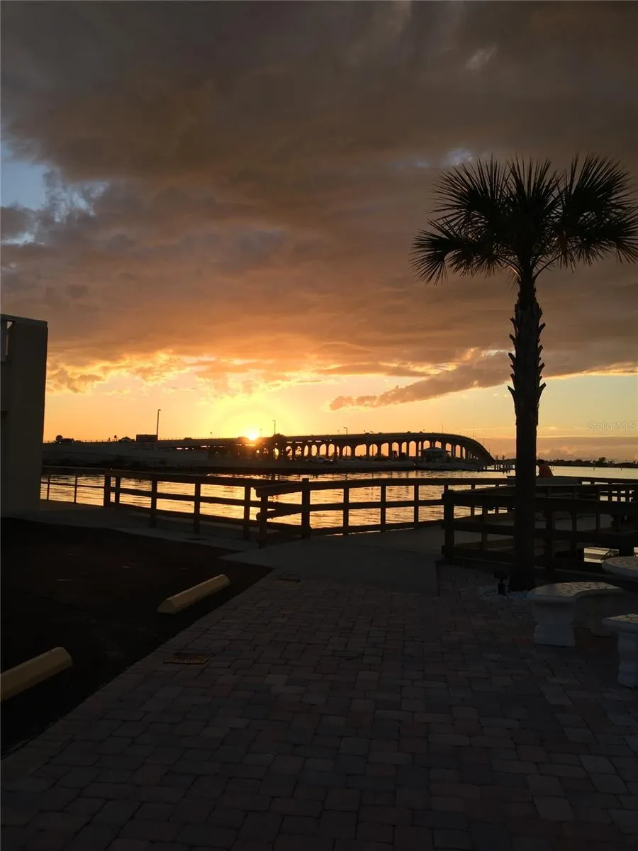 Sunset view of Belleair Bridge (actual)