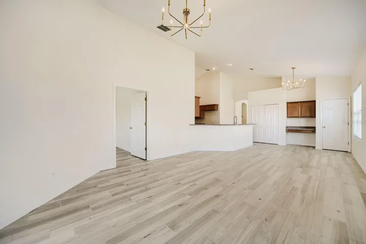 Generous family room with open floorplan