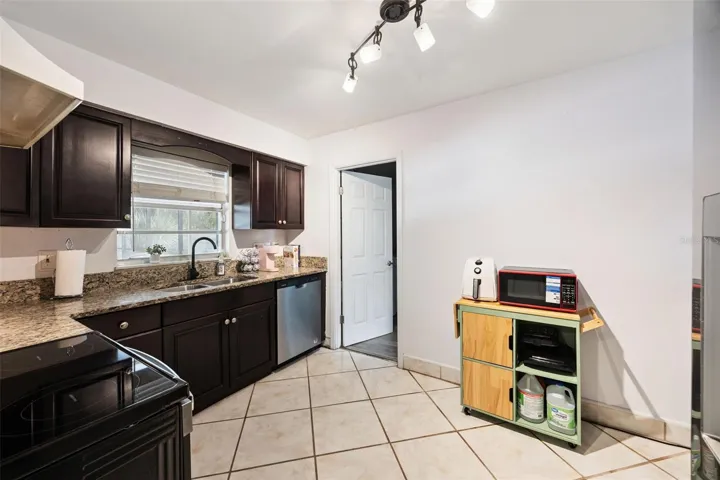 Kitchen coming from dining