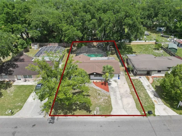 Aerial of the lot