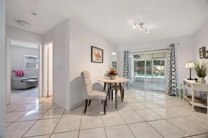 Dining room from living room