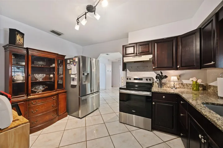 Kitchen coming from laundry