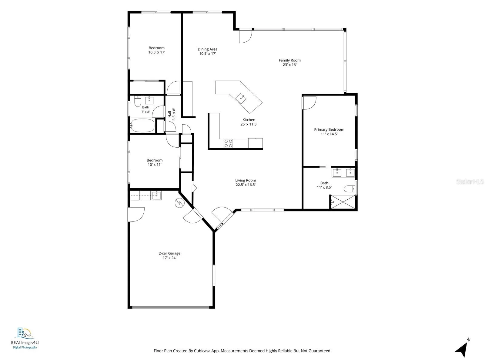Estimated floor plan with measurements.
