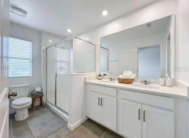 Master Bathroom Virtually Staged