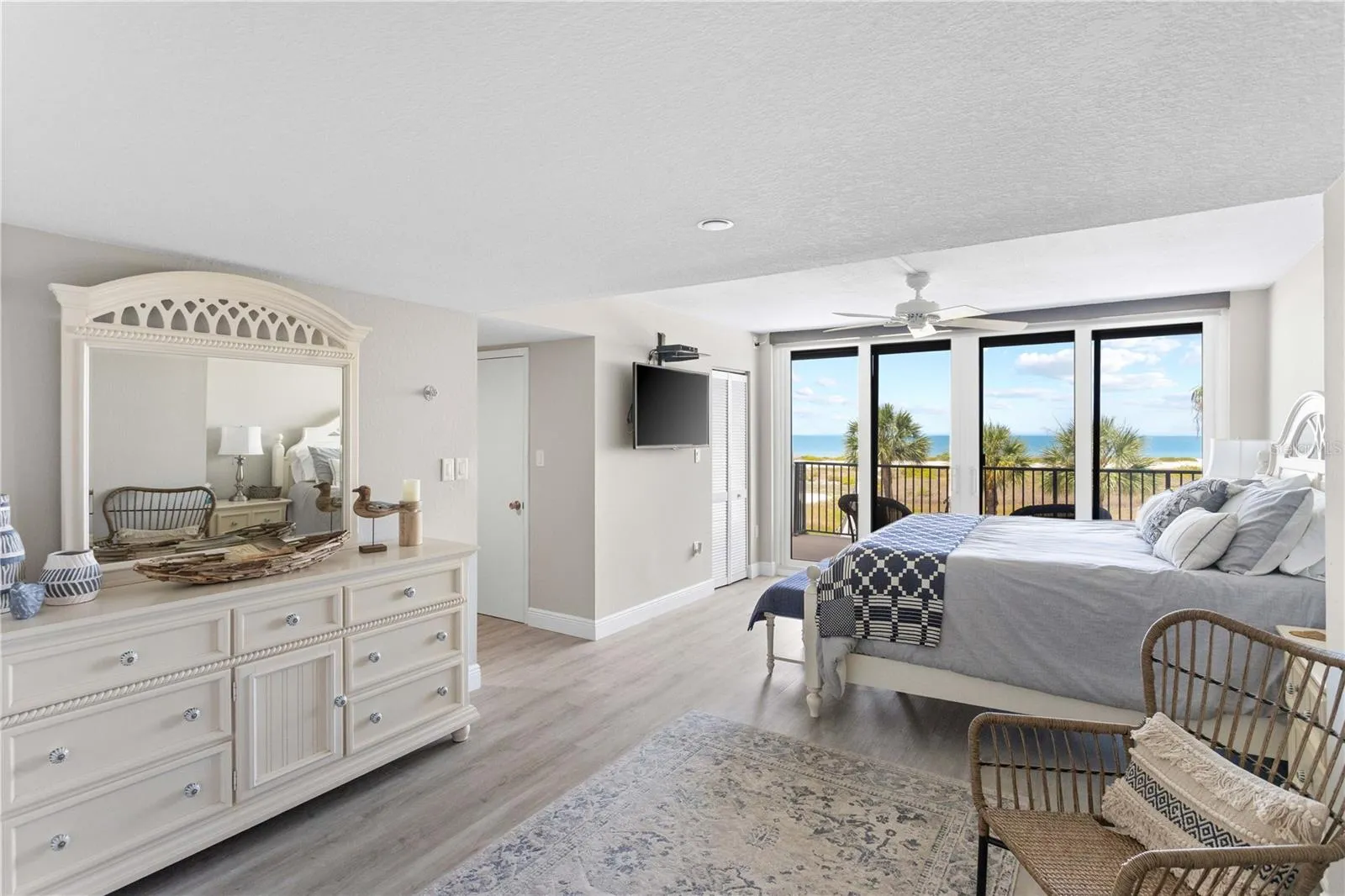 Primary Bedroom with  Balcony