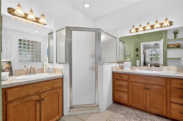 Primary Bathroom with dual vanities