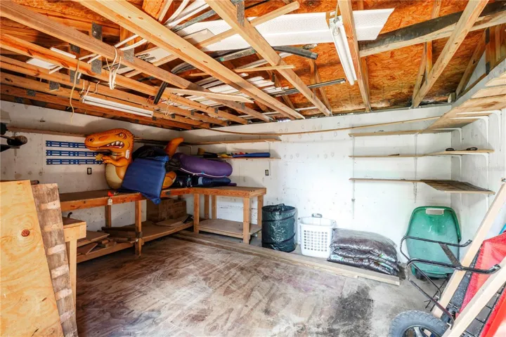 Shed inside