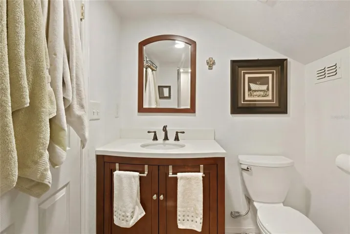 Upstairs 1/2 Bathroom- Digitally Staged