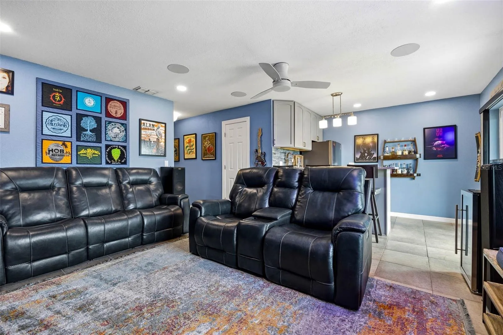 Alternate view in ground floor entertainment room.