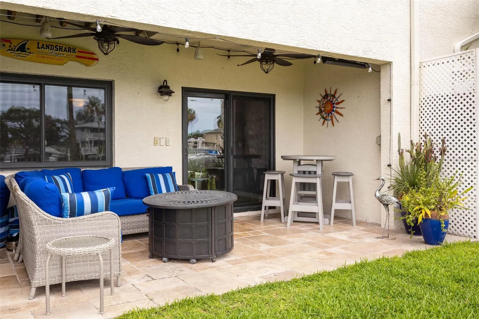 Alternate view of ground floor patio.