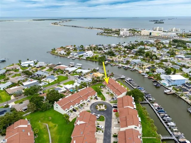 View looking NW out to Dunedin Causeway, Honeymoon and Caladesi Islands
